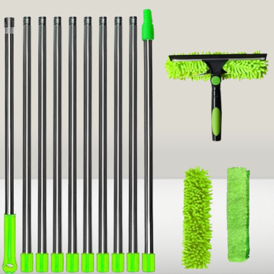Nettoyeur De Vitres - ExtendedWindowCleaningKit™ - Vert