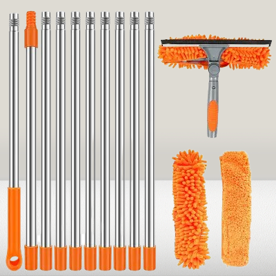 Nettoyeur De Vitres - ExtendedWindowCleaningKit™ - Orange